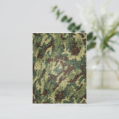 camouflage textuur briefkaart (Staand voorkant)