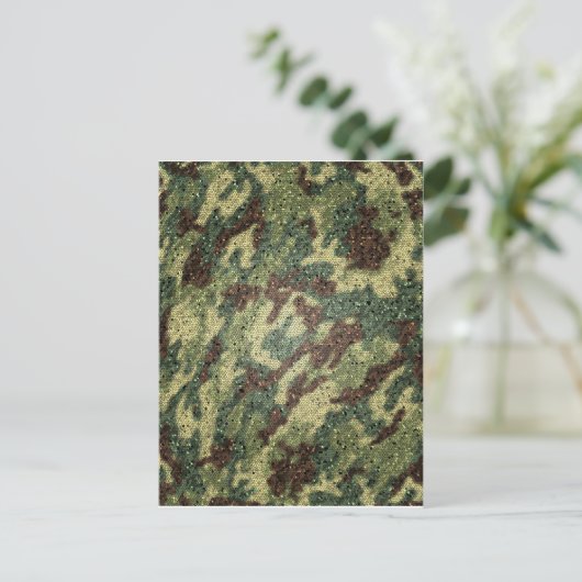 camouflage textuur briefkaart (Staand voorkant)