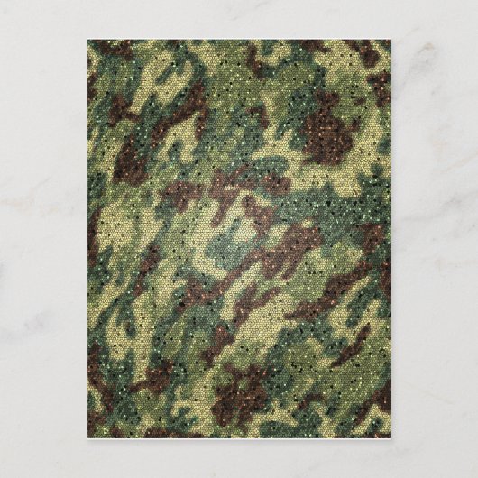 camouflage textuur briefkaart (Voorkant)