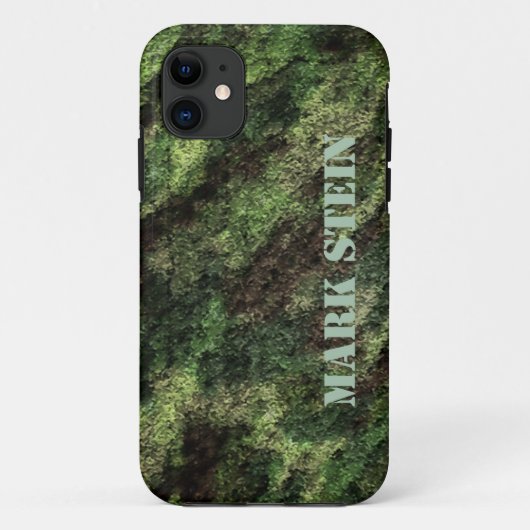 camouflage textuur om te personaliseren Case-Mate iPhone case (Achterkant)