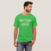 Camouflage Theme Party BIRTHDAY SQUAD Militaire Hu T-shirt (Voorkant volledig)