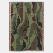 Camouflage Throw Blanket Deken (Voorkant Verticaal)
