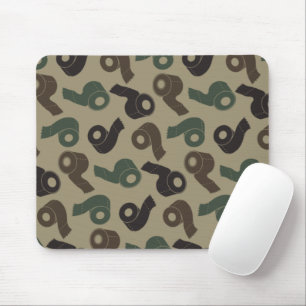 Camouflage toiletpapier bos camouflagepatroon muismat