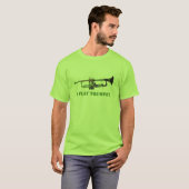 Camouflage trompet t-shirt (Voorkant volledig)