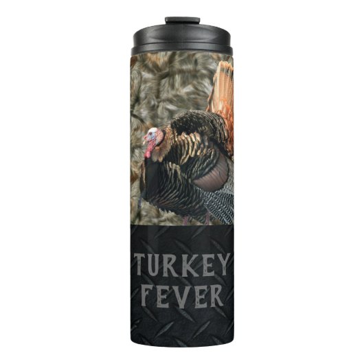 Camouflage Turkije Jacht op Mannen Tumbler Thermosbeker (Voorkant)