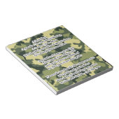 Camouflage van het kleinzoon gedicht leger notitieblok (Schuin)