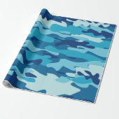 Camouflage van het leger van de marine cadeaupapier (Uitgerold)