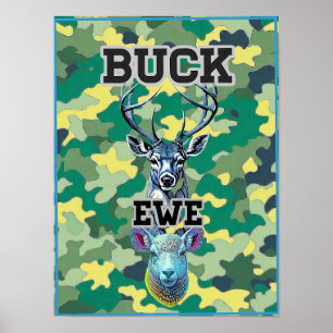 CAMOUFLAGE VAN RAM EN OOI POSTER