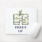 Camouflage Video Game Controller klaar voor gamer Muismat (Met muis)