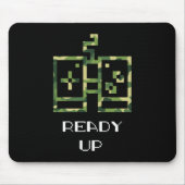 Camouflage Video Game Controller klaar voor gamer Muismat (Voorkant)