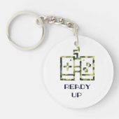 Camouflage Video Game Controller klaar voor gamer Sleutelhanger (Voorkant)