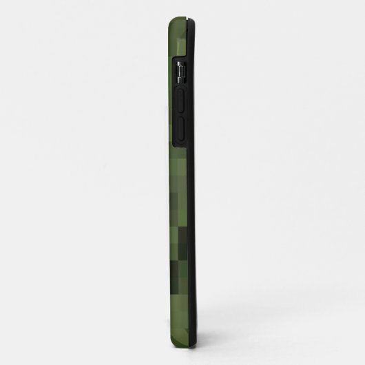 camouflage vierkant groen Case-Mate iPhone case (Achterkant/links)
