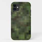 camouflage vierkant groen Case-Mate iPhone case (Achterkant)