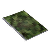 camouflage vierkant groen notitieboek (Rechterzijde)