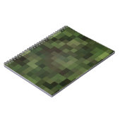 camouflage vierkant groen notitieboek (Linkerzijde)