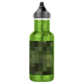 camouflage vierkant groen waterfles (Rechts)