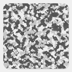 camouflage vierkante sticker