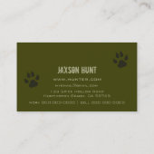 Camouflage Visitekaartje (Achterkant)