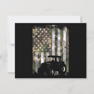 Camouflage Vlag Tractor Vintage Boerderij Truck Pa Kaart