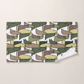 Camouflage vogels bad handdoek (Handdoek)