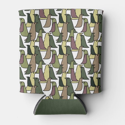 Camouflage vogels blikjeskoeler (Voorkant)