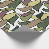 Camouflage vogels cadeaupapier (Hoek)