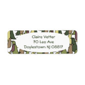 Camouflage vogels etiket (Voorkant)