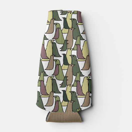 Camouflage vogels flesjeskoeler (Voorkant)