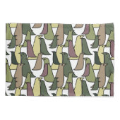 Camouflage vogels kussensloop (Achterkant)