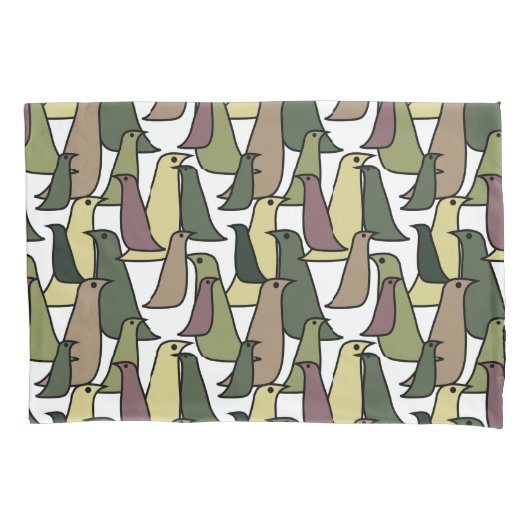 Camouflage vogels kussensloop (Voorkant)