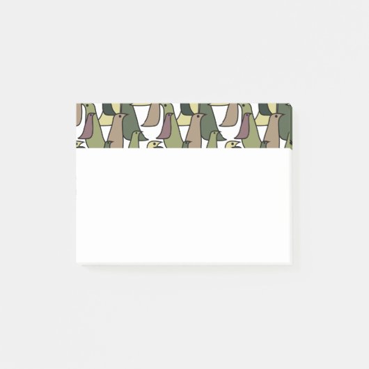 Camouflage vogels post-it® notes (Voorkant)