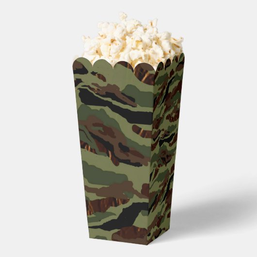 Camouflage volledig patroon 2 bedankdoosjes (Popped)
