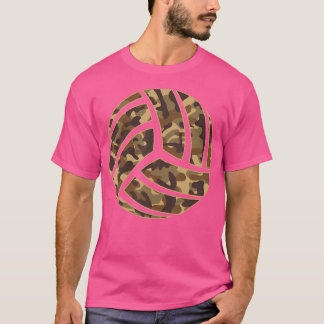 Camouflage Volleybal Liefhebber Fan Schattige Camo T-shirt