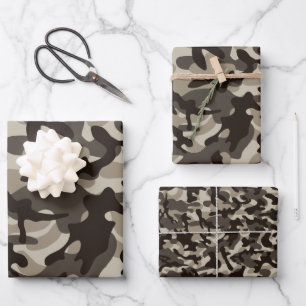Camouflage voor dichte bij inpakpapier vel