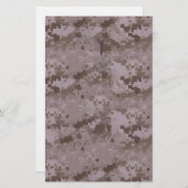 Camouflage voor digitale woestijn briefpapier (Voorkant / Achterkant)