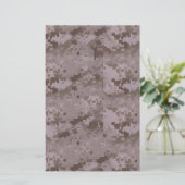 Camouflage voor digitale woestijn briefpapier (Staand voorkant)