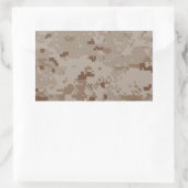 Camouflage voor digitale woestijn rechthoekige sticker (Tas)