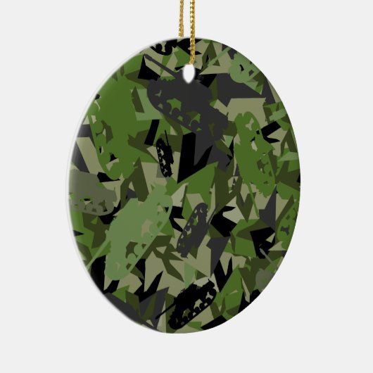 Camouflage voor het leger van de Tank Keramisch Ornament (Rechts)