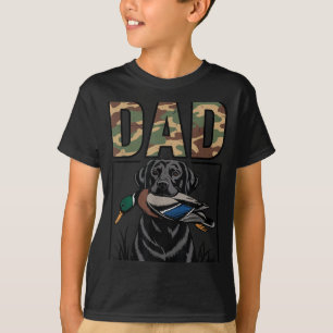 Camouflage voor mannen jacht op wilde eenden t-shirt