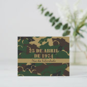 Camouflage voor militaire voertuigen briefkaart (Staand voorkant)