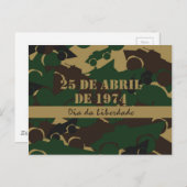 Camouflage voor militaire voertuigen briefkaart (Voorkant / Achterkant)