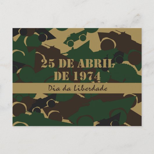Camouflage voor militaire voertuigen briefkaart (Voorkant)
