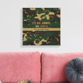 Camouflage voor militaire voertuigen canvas afdruk (Insitu (Woonkamer))
