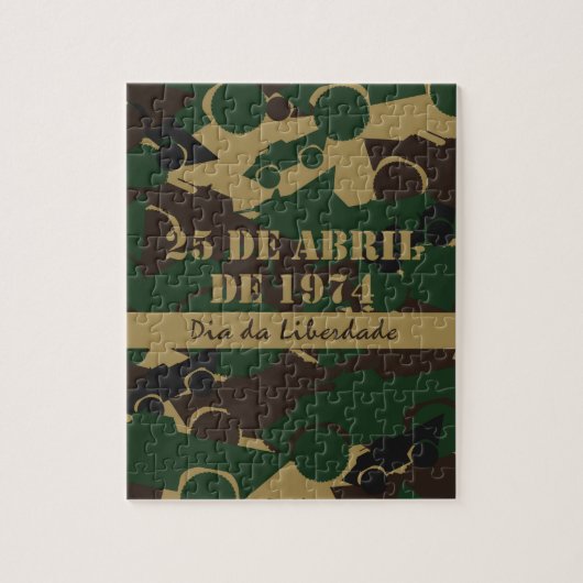 Camouflage voor militaire voertuigen legpuzzel (Verticaal)