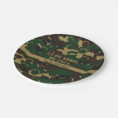 Camouflage voor militaire voertuigen papieren bordje (Gekanteld)