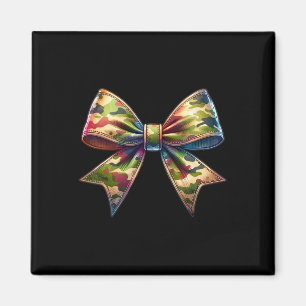 Camouflage Vrouwen Coquette Bow Camo Bow Jagen Magneet