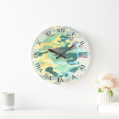 Camouflage Wall klok (Huis)