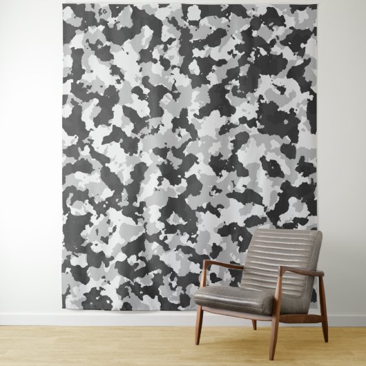 camouflage wandkleed (In situ)