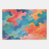 camouflage-waterverf inpakpapier vel (Voorkant 2)