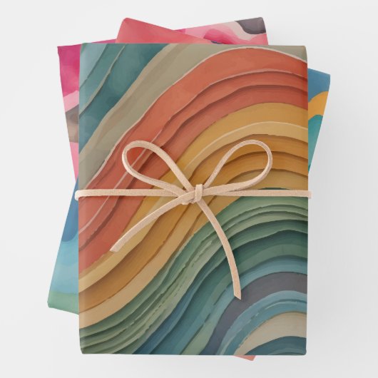 camouflage-waterverf inpakpapier vel (In situ)